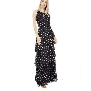 Tahari Black Polka Dot Dress.